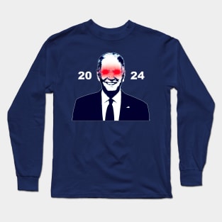 Dark Brandon 2024 Meme Biden Harris For President 2024 Long Sleeve T-Shirt